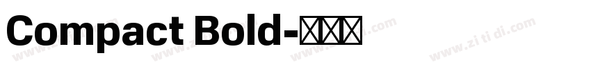 Compact Bold字体转换